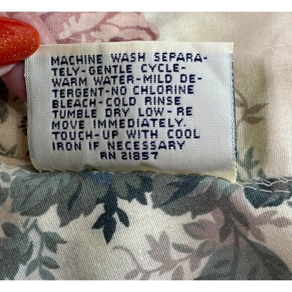 2 Croscill Elizabeth Gray Victoria Lace Scalloped Valances Floral Cottage Shabby - Picture 5 of 5